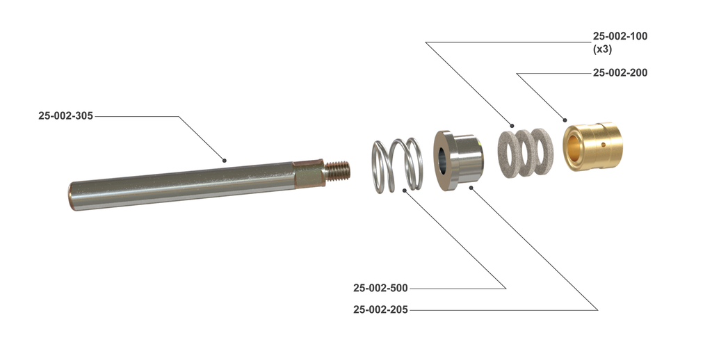 13/16" Stainless Steel Plunger Kit - Weatherford Type