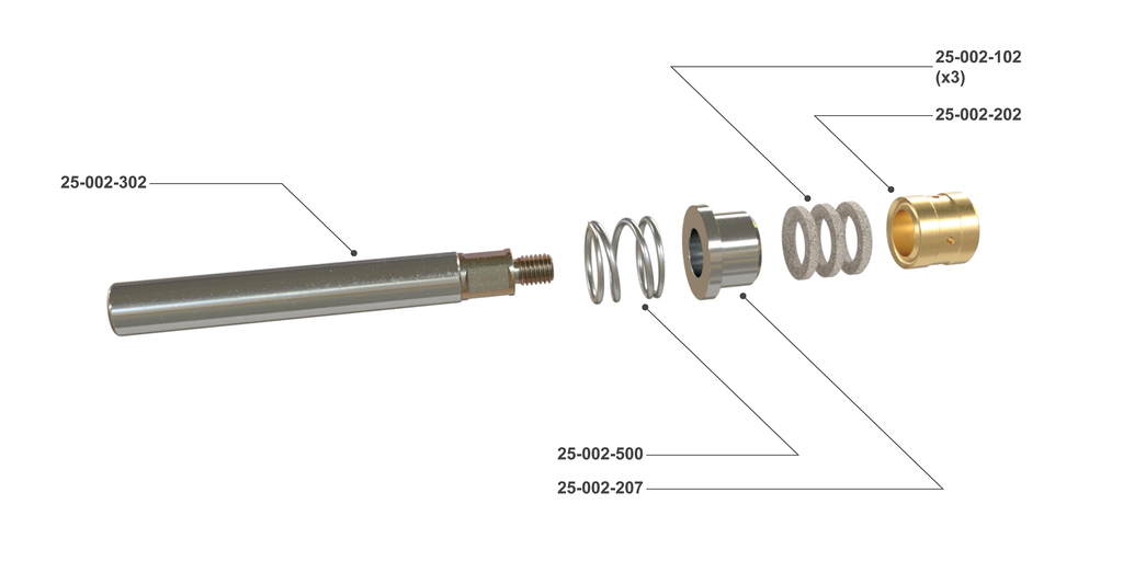 15/16" Colmonoy Plunger Kit - Weatherford Type