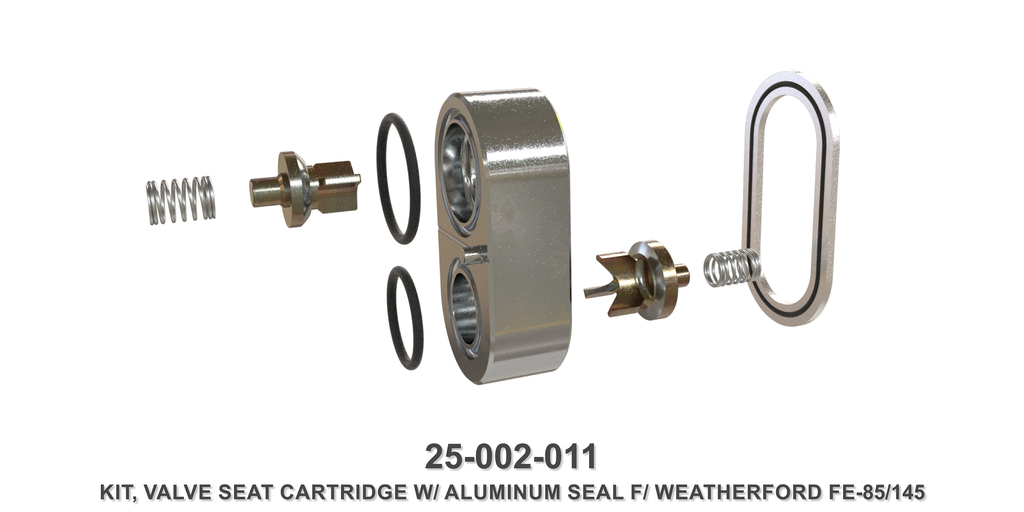 Aluminum Valve Seat Cartridge Kit - Weatherford Type