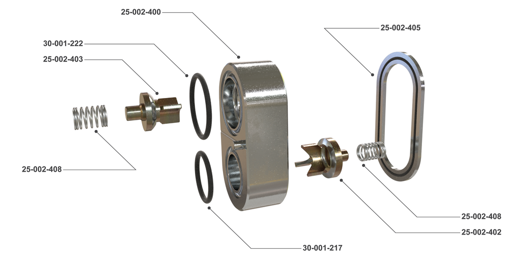 Stainless Steel Valve Seat Cartridge Kit - Weatherford Type