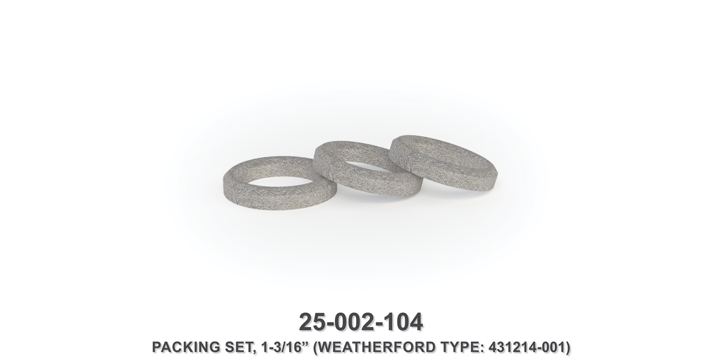1-3/16" Packing Set - Weatherford Type