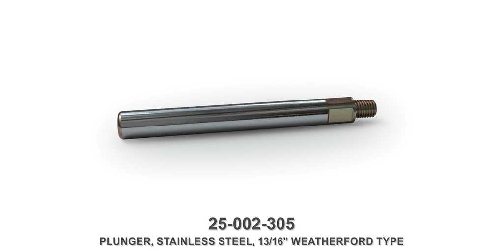 13/16" Stainless Steel Plunger - Weatherford Type
