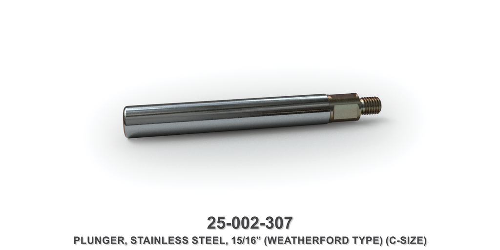 15/16" Stainless Steel Plunger - Weatherford Type