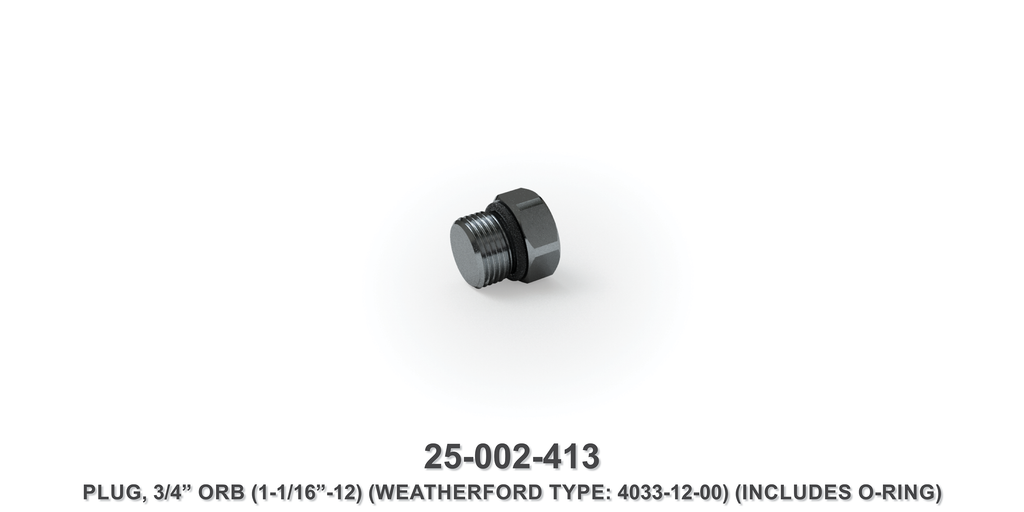 3/4" Orb Plug - Weatherford Type