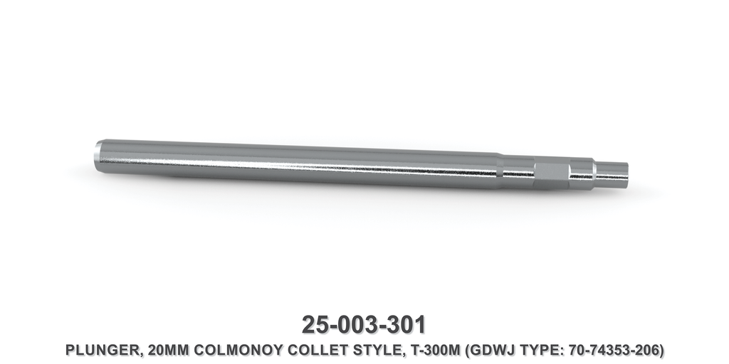 20 mm Colmonoy Collet Style Plunger - Gardner Denver / Butterworth Type