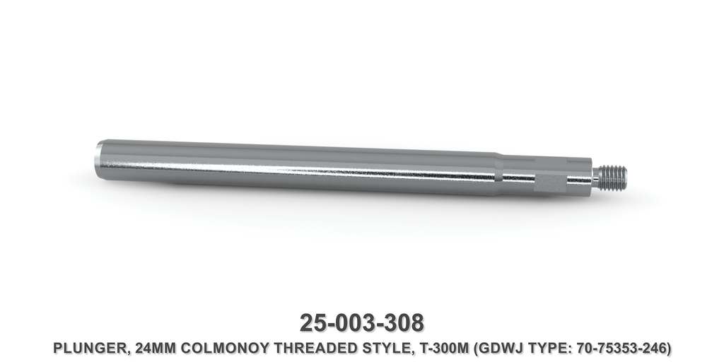 24 mm Colmonoy Threaded Style Plunger - Gardner Denver / Butterworth Type