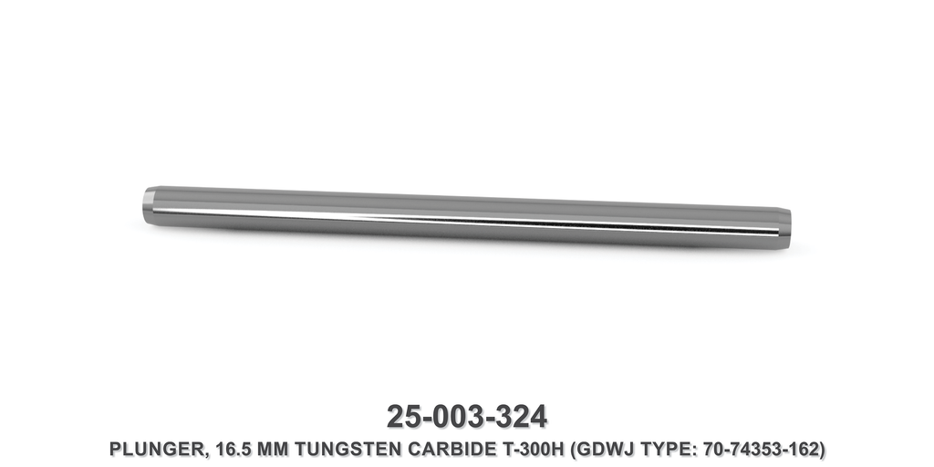 16.5 mm Tungsten Carbide Plunger - Gardner Denver / Butterworth Type