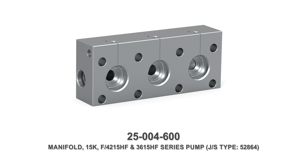 15K Manifold, F/4215HF & 3615HF Series Pump - Jetstream Type