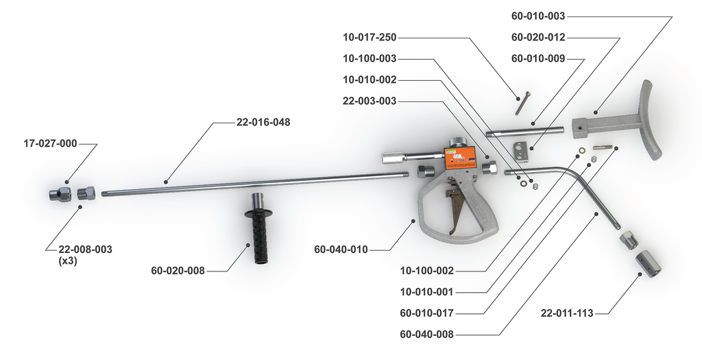 40K Dump Gun with 9/16" HP Barrel