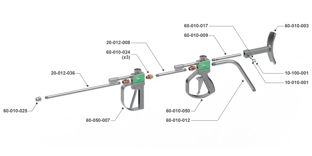 15K Hand-Held Double Dump Gun