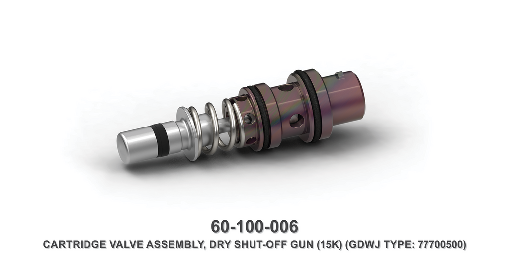 15K Dry Shut-Off Gun Cartridge Assembly