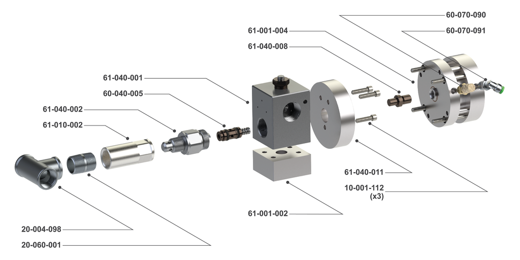 40K Air Diverter Valve without Base Plate
