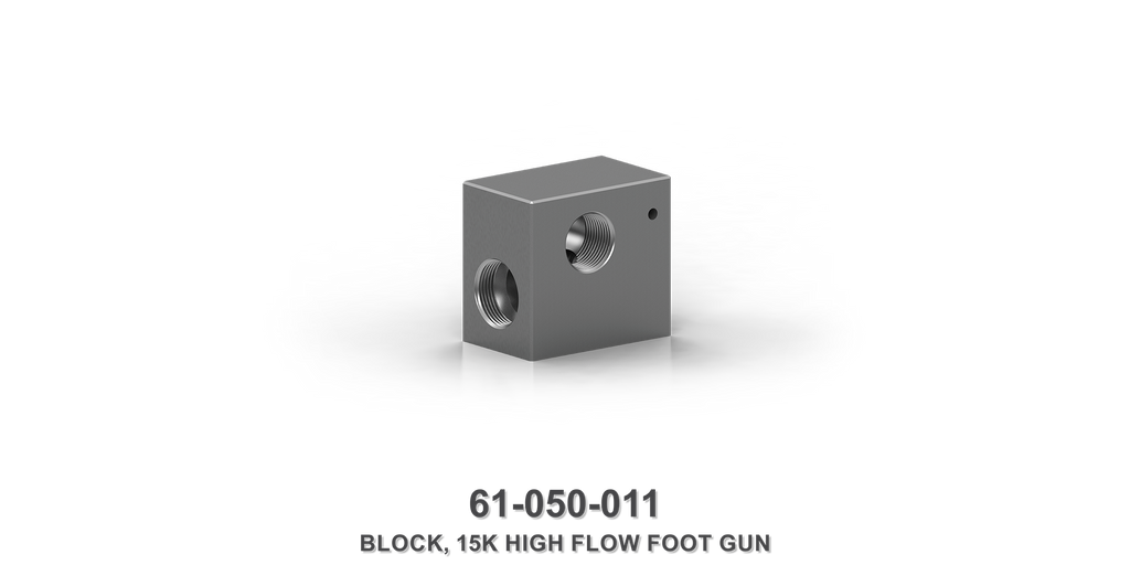 15K High Flow Foot Gun Block