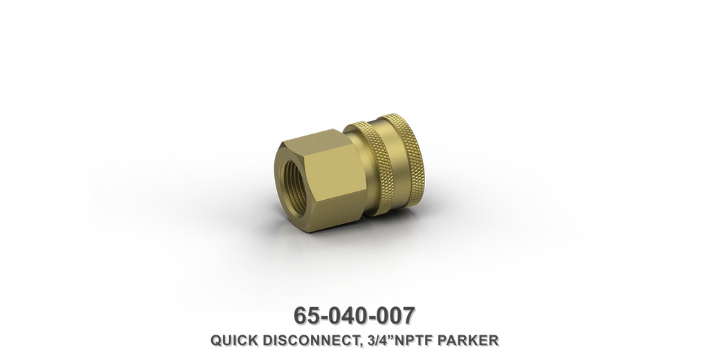 3/4" NPTF Parker Quick Disconnect