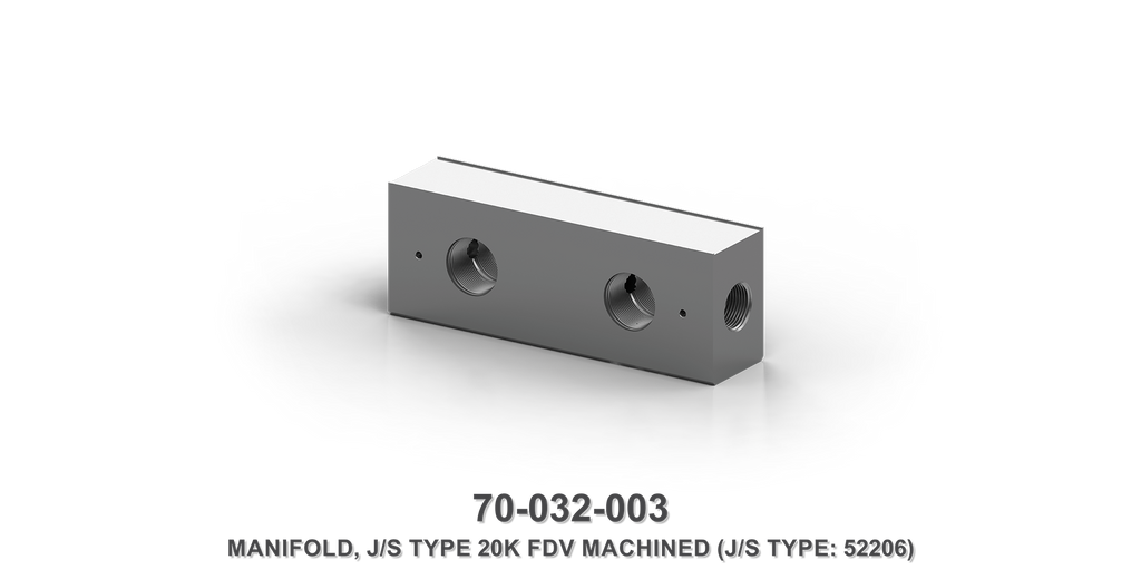 20K Flow Divider Valve Machined Manifold