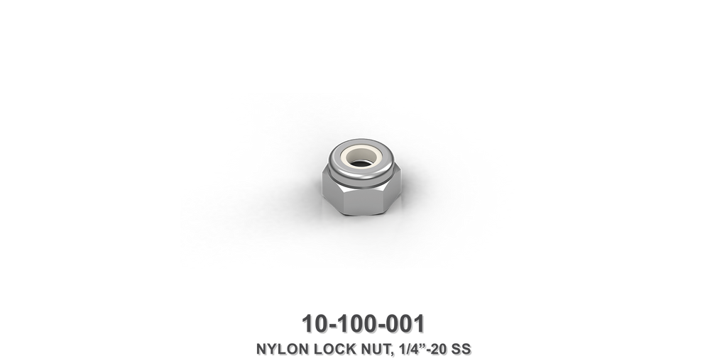 1/4"-20 Stainless Steel Nylon Lock Nut