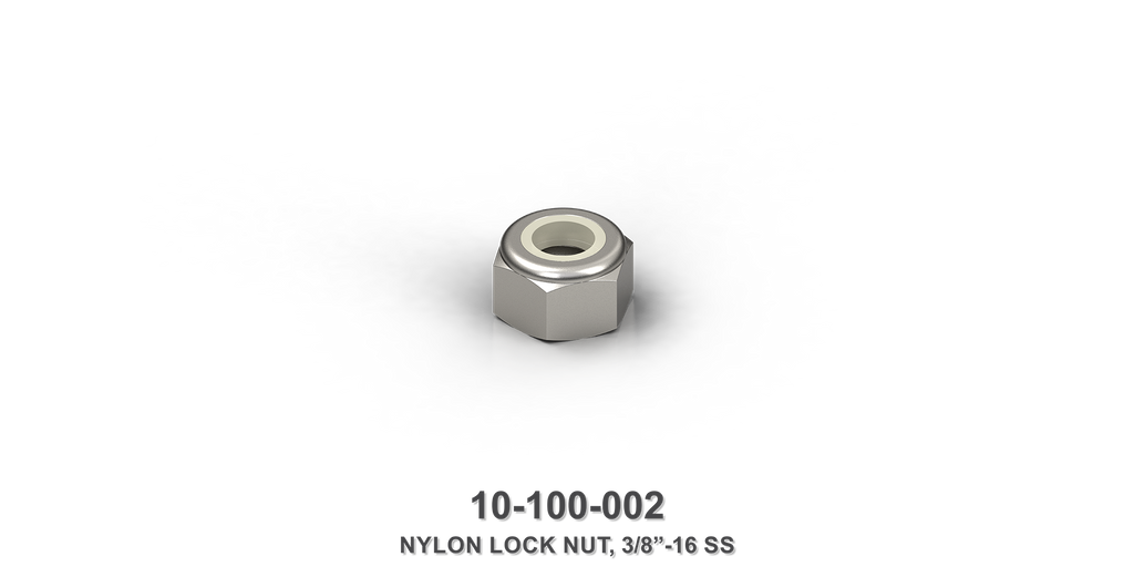 3/8"-16 Stainless Steel Nylon Lock Nut