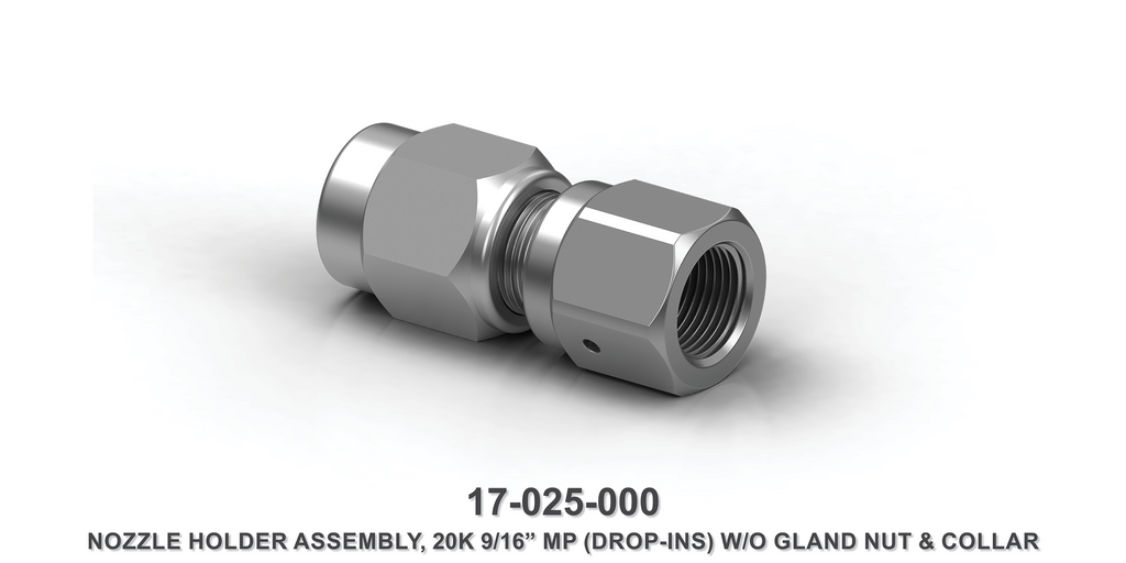 20K 9/16" Nozzle Holder Assembly with 9/16" MP without Gland Nut and Collar