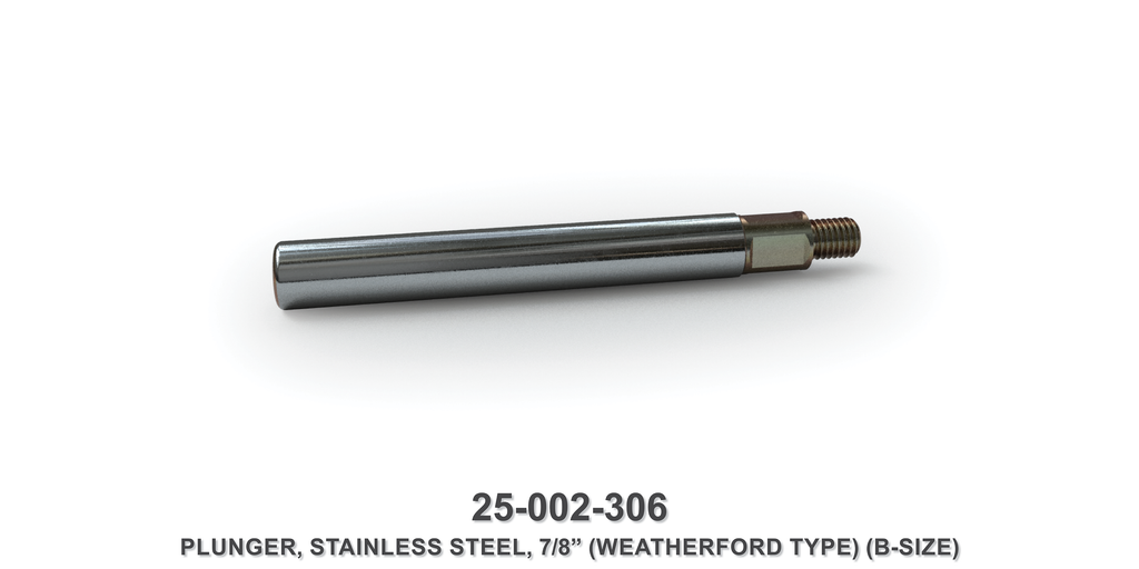 7/8" Stainless Steel Plunger - Weatherford Type