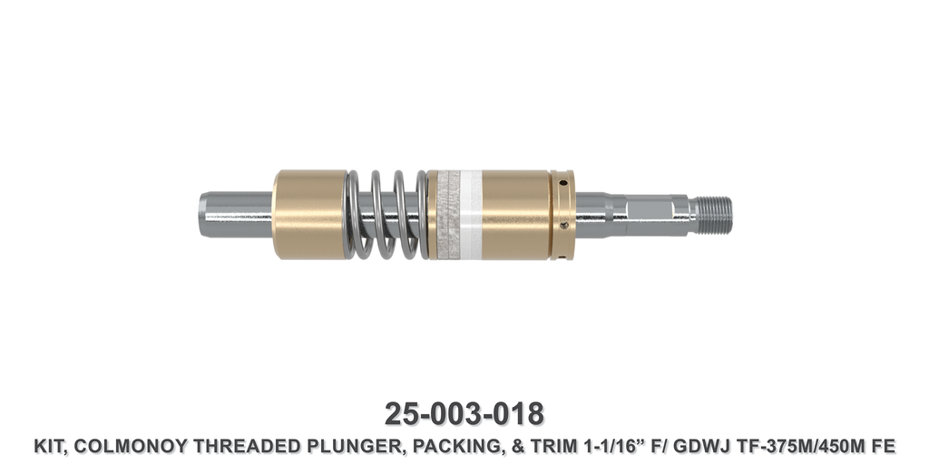 1-1/16" Colmonoy Threaded Plunger Kit - Gardner Denver / Butterworth Type