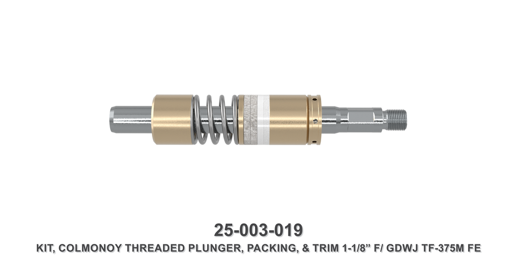 15K 1-1/8" Colmonoy Threaded Plunger Assembly - Gardner Denver / Butterworth Type