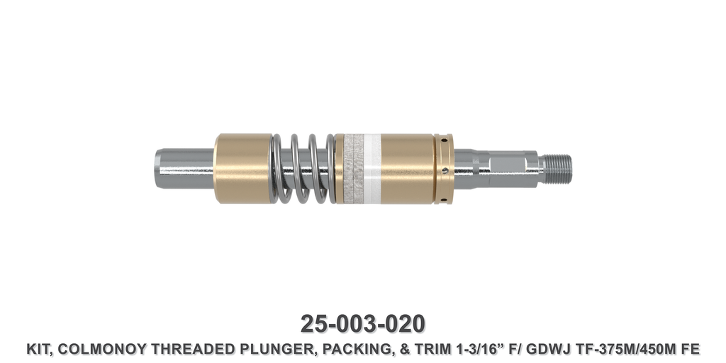 15K 1-3/16" Colmonoy Threaded Plunger Kit - Gardner Denver / Butterworth Type