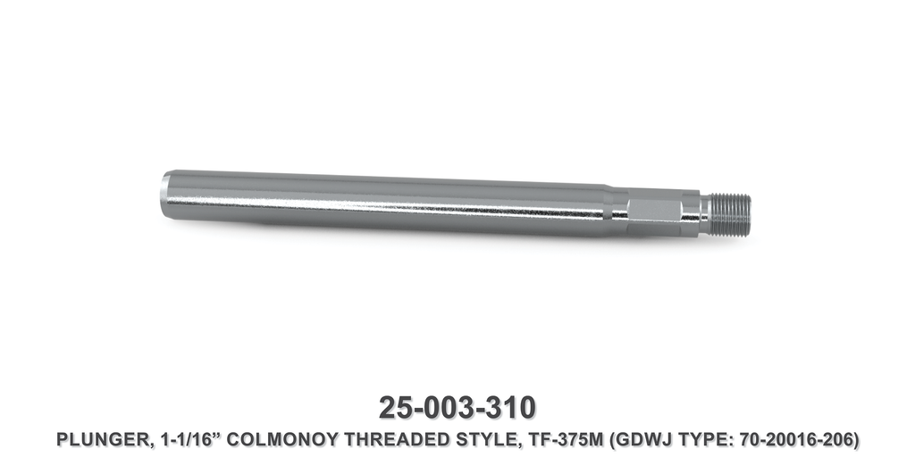 1-1/16" Colmonoy Threaded Style Plunger - Gardner Denver / Butterworth Type
