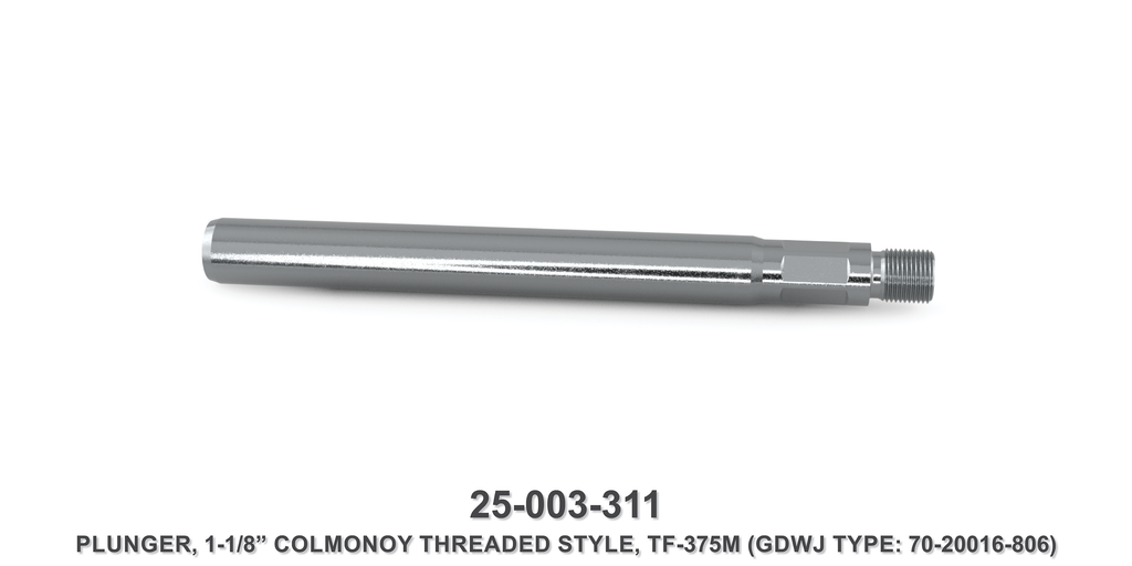 15K 1-1/8" Colmonoy Threaded Style TF-375M Plunger - Gardner Denver / Butterworth Type