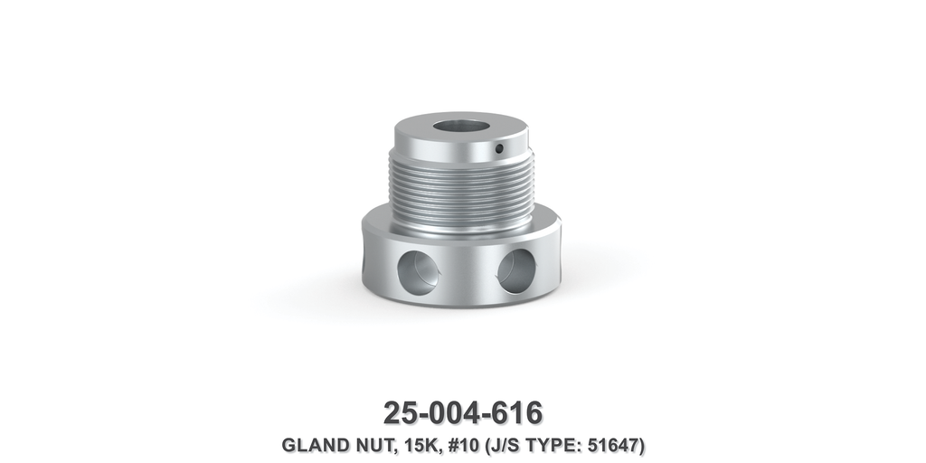 15K Gland Nut - Size 10 Plunger - Jetstream Type