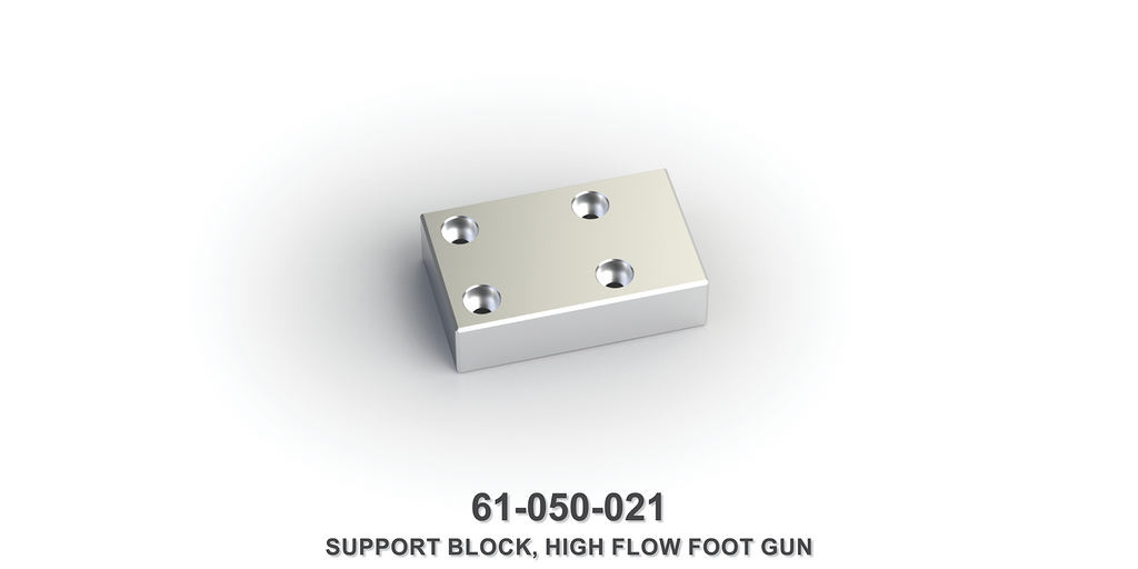 High Flow Foot Gun Support Block