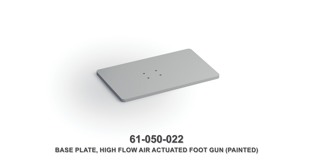 High Flow Air Actuated Foot Gun Base Plate (Painted)