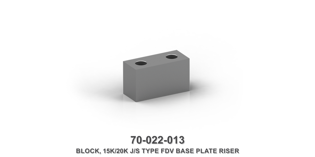 15K/20K Flow Divider Valve Base Plate Riser Block