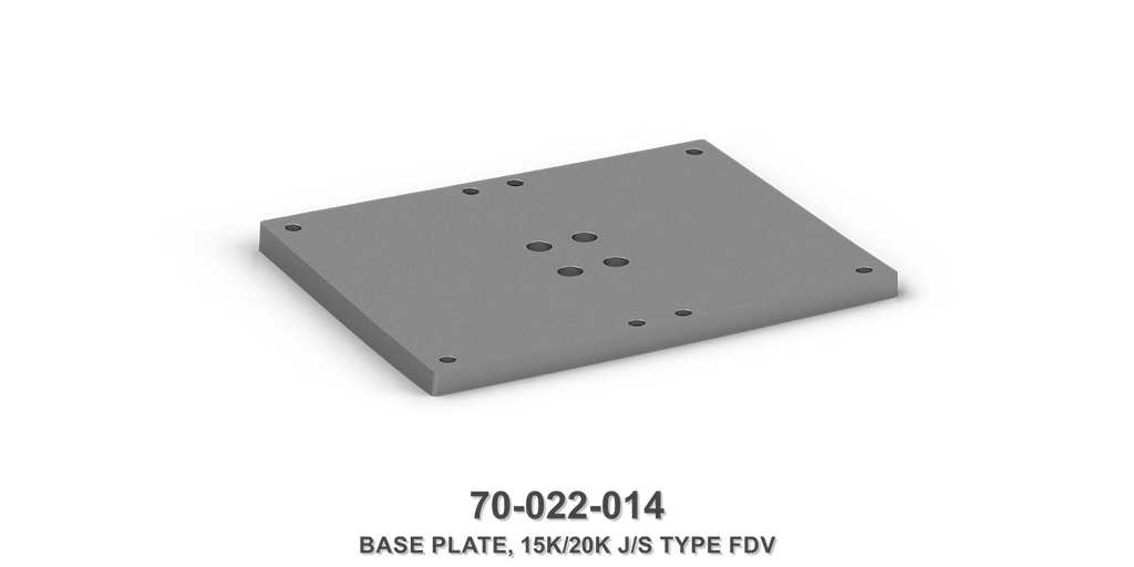 15K/20K Flow Divider Valve Base Plate
